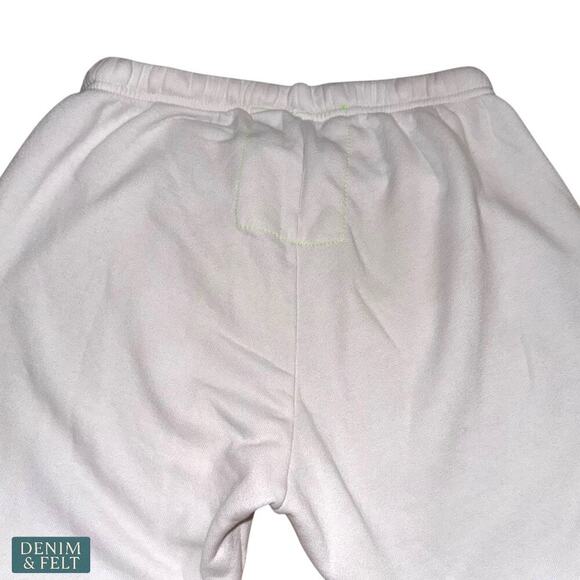 Aviator Nation Rainbow Stitch White Sweatpants Retro Joggers Lounge Pants - Picture 9 of 15